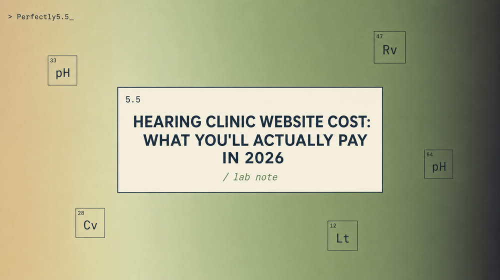 Hearing Clinic Website Cost in 2026 (Real Pricing Guide)