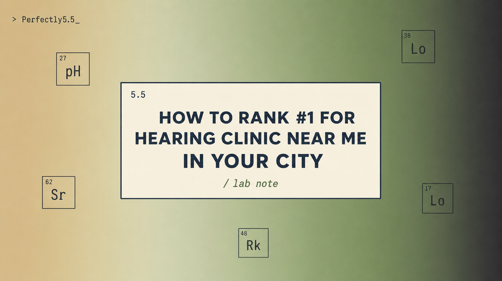How to Rank for "Near Me" Searches as a Hearing Clinic